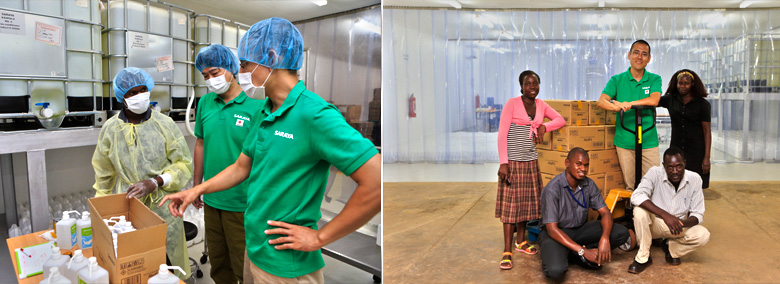 Official Launch of Saraya Hand Disinfectant Manufacturing in Africa.